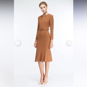 BGL Brown Long Sleeve Dress